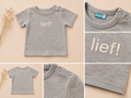🤍 Grijs T-shirt met ‘lief!’