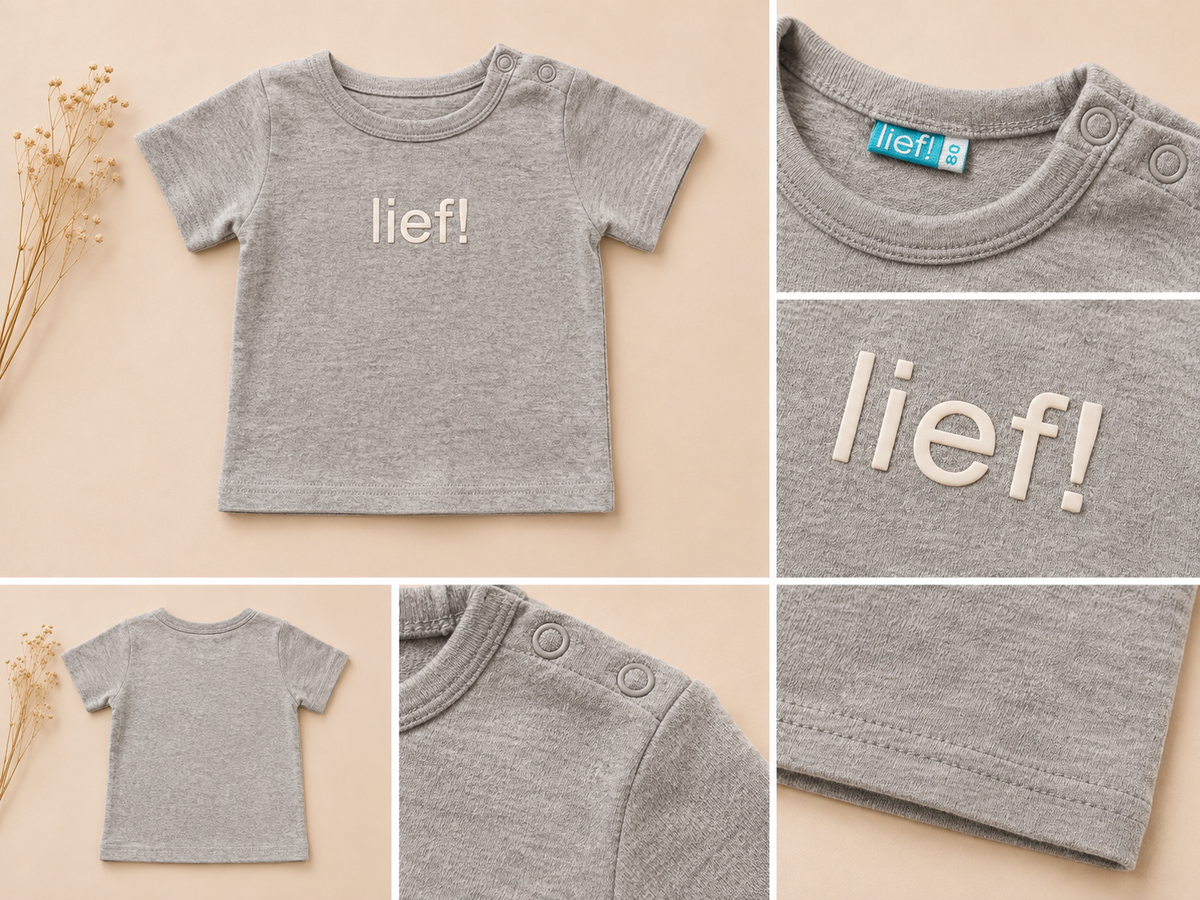 🤍 Grijs T-shirt met ‘lief!’