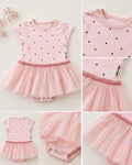 Roze Tutu Jurkje met Stippen – Maat 68