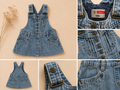 💙 Denim tuinbroekrokje